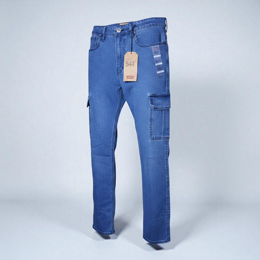 Men's Sky Blue Straight Fit Jeans - Stretchable & Comfortable