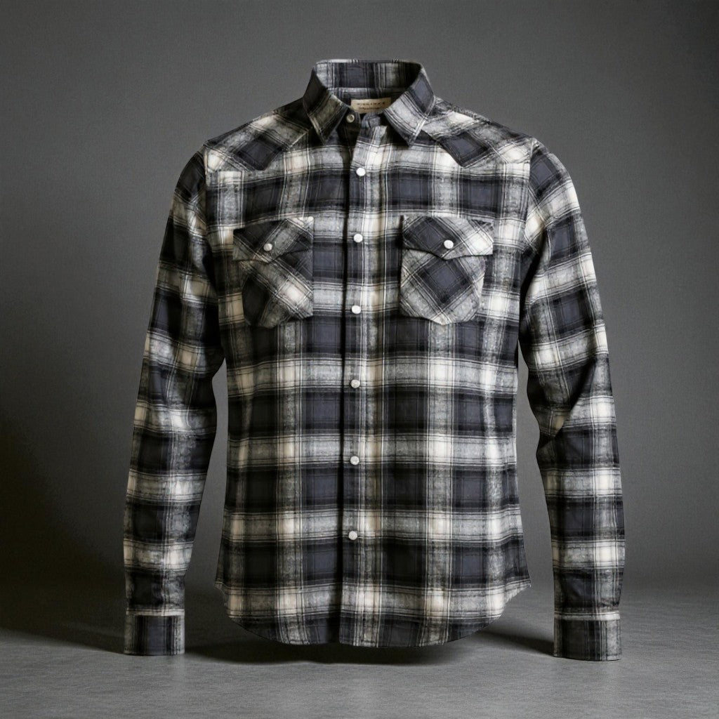 Men's Soft Plaid Flannel Shirt - Perfect for Dhaka's Cooler Evenings