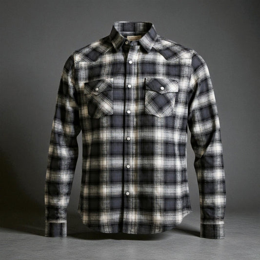Men's Soft Plaid Flannel Shirt - Perfect for Dhaka's Cooler Evenings