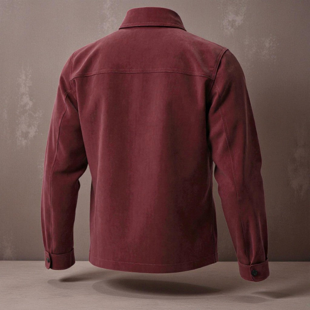 Luxurious Velvet Shirt for Men (18-28 yrs) | Rich Maroon Color